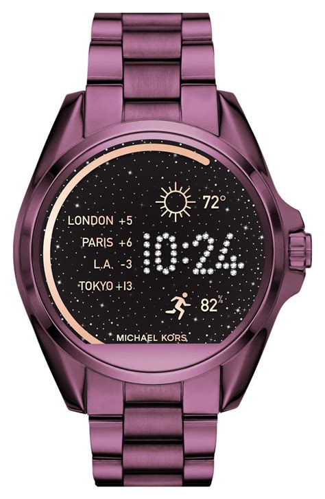 michael kors purple smart watch|michael kors smart watch men's.